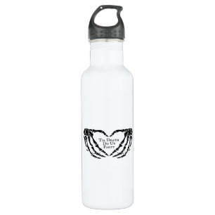 Til Death Skeleton Heart Hands Gothic Mood 710 Ml Water Bottle