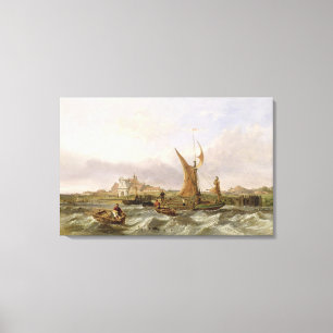 Tilbury Fort - Wind Against the Tide, 1853 (oil on Canvas Print