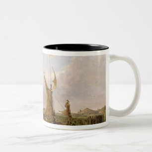 Tilbury Fort - Wind Against the Tide, 1853 (oil on Two-Tone Coffee Mug
