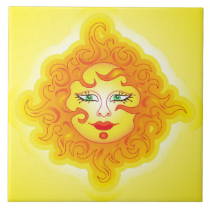 Tile Abstract Sun
