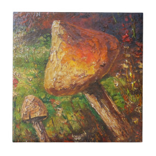 Tile Ann Hayes Painting Mushroom