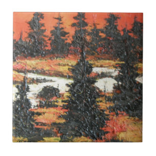 Tile Ann Hayes Painting Tree Delight