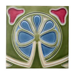 Tile - Art Nouveau Clover