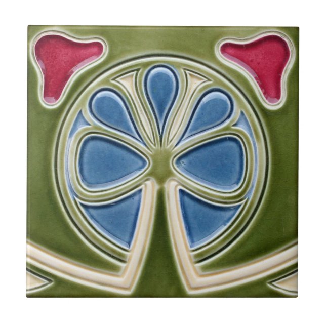 Tile - Art Nouveau Clover (Front)