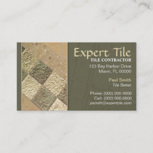 Tile Contractor Business Card