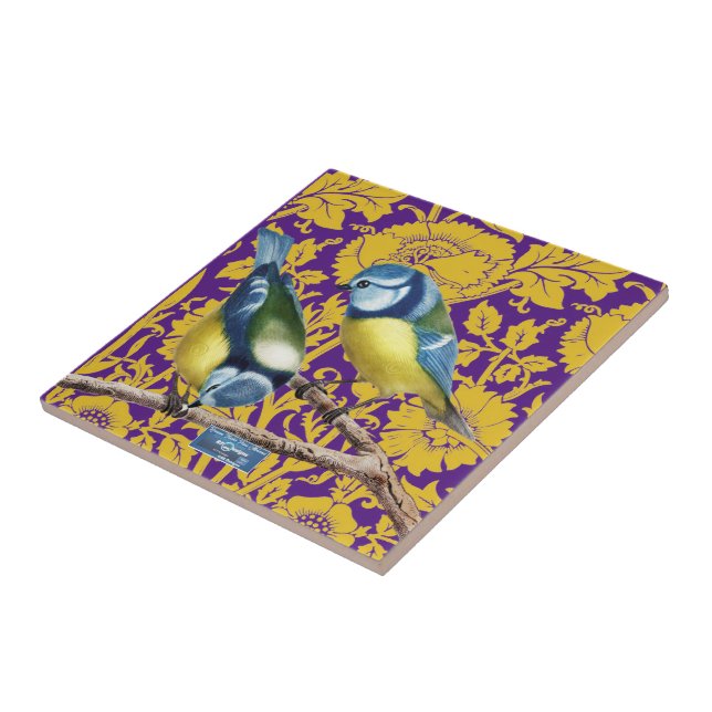 Tile Dark-Purple(Wall Flowers) RFPMDesigns ©️2024 (Side)