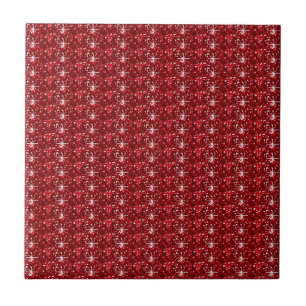Tile Dark Red Glitter