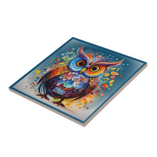 Tile Dark-Teal(Fall Owl) RFPMDesigns ©️2024