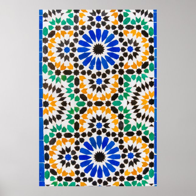 Tile decoration at Bahia Palace (Front)