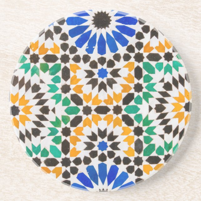 Tile decoration at Bahia Palace Coaster (Front)