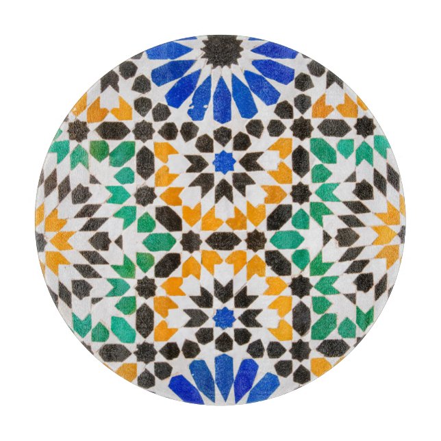 Tile decoration at Bahia Palace Cutting Board (Front)