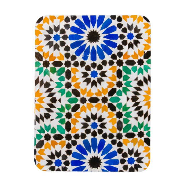 Tile decoration at Bahia Palace Magnet (Vertical)