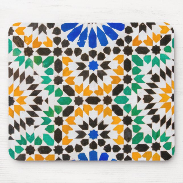 Tile decoration at Bahia Palace Mouse Mat (Front)