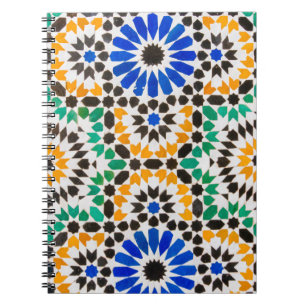 Tile decoration at Bahia Palace Notebook