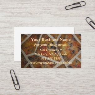 Tile Design on Custom Business Cards