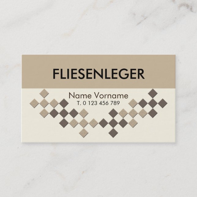 tile feeder craftsman business card (Front)