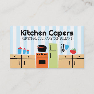 tile kitchen cooking tomato sauce business cards