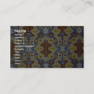 Tile pattern business card