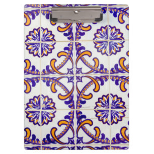 Tile pattern close-up, Portugal Clipboard
