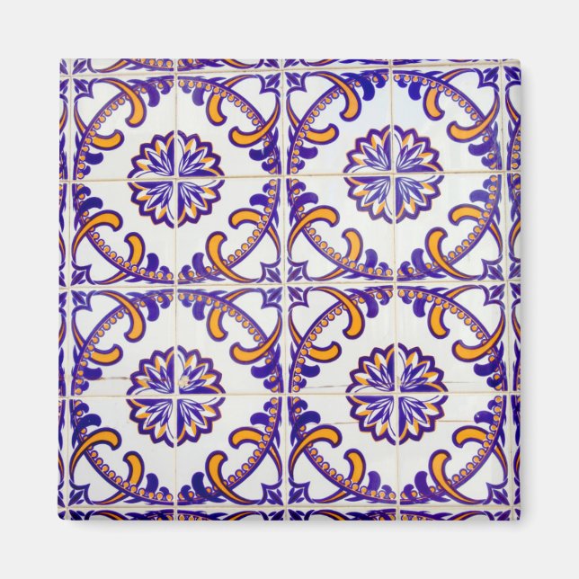 Tile pattern close-up, Portugal Magnet (Front)