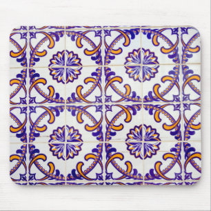 Tile pattern close-up, Portugal Mouse Mat