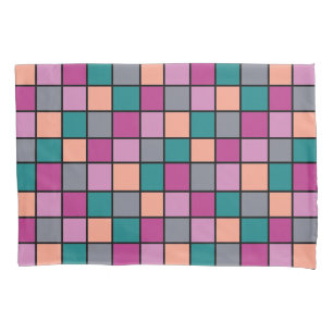 Tile pattern large print pillowcase