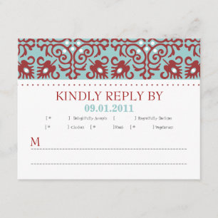 Tile Pattern - RSVP Card