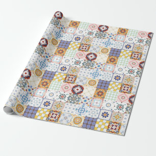 Tile Pattern Wrapping Paper