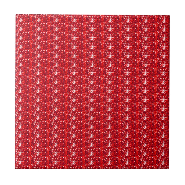 Tile Red Glitter (Front)