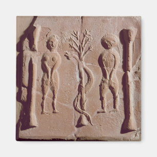 Tile representing Adam and Eve, Roman Magnet