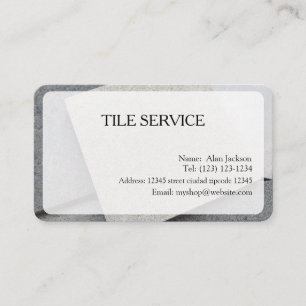 TILE SERVICES Business card editable