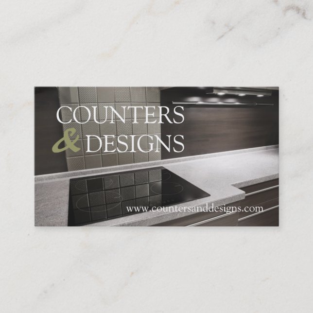 Tile Stone Granite Marble Construction Business Business Card (Front)