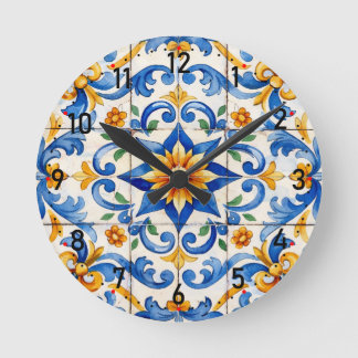Tile Time Fiesta Clock