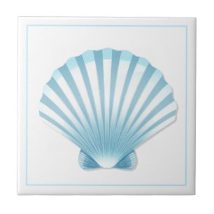 Tile Trivet-Blue Shell