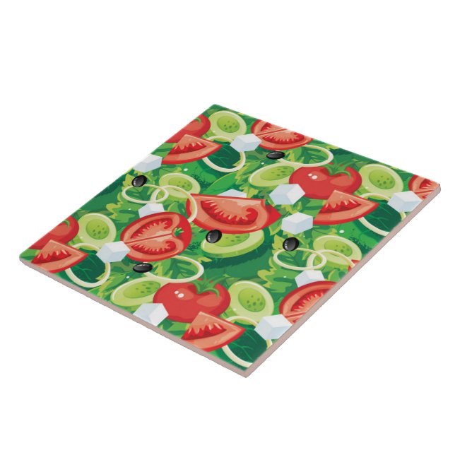 Tile Trivet-Vegetables (Side)
