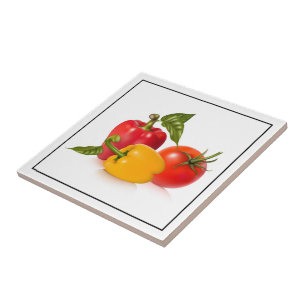 Tile Trivet-Vegetables