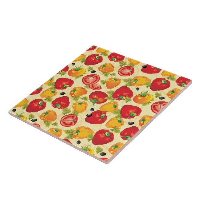 Tile Trivet-Vegetables (Side)