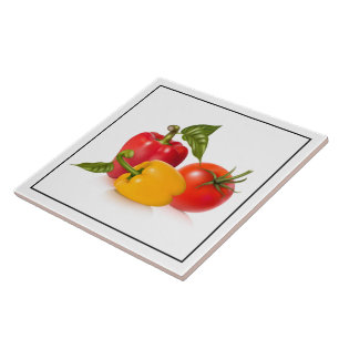 Tile Trivet-Vegetables