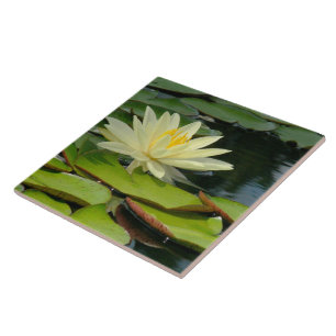 Tile / Trivet Yellow Lotus Blossom (Photog)