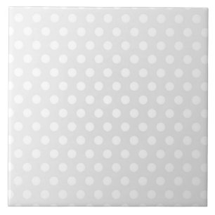 Tile White Polka Dot