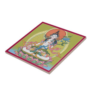 TILE - White Tara, Buddha of Longevity