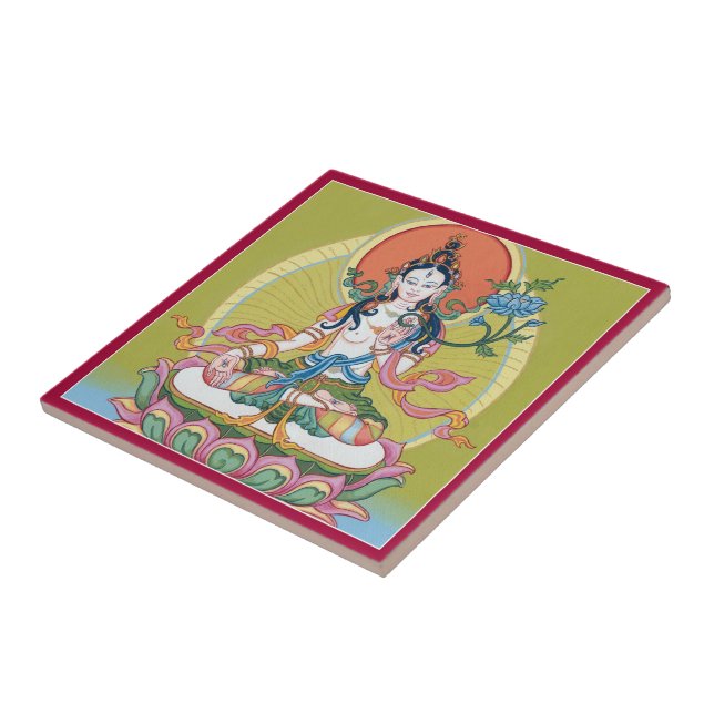 TILE - White Tara, Buddha of Longevity (Side)