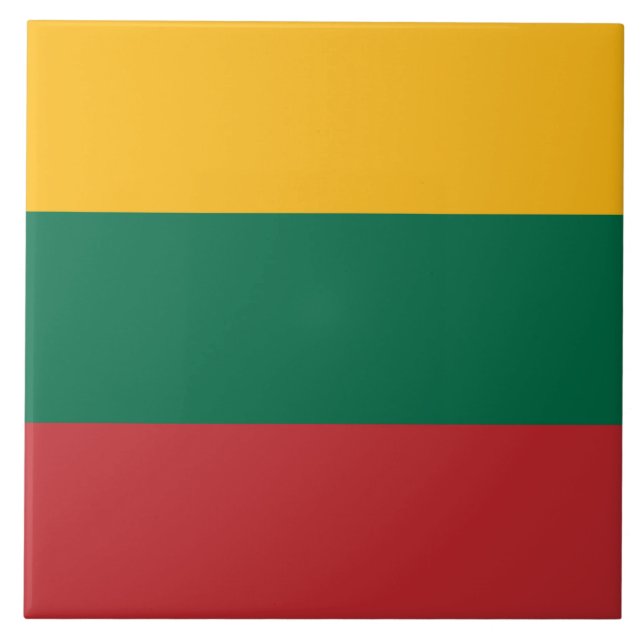 Tile with flag of Lithuania (Front)