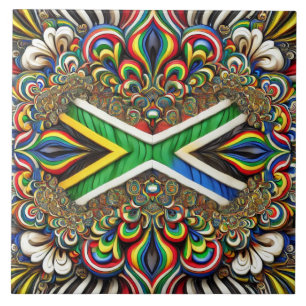 Tile with South African Colours modern Design