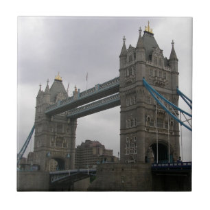 Tile with Tower Bridge over the Thames River