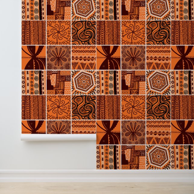 tiled African style themed  Wallpaper (Application)