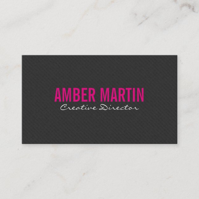 Tiled | Black & White Business Card (Front)