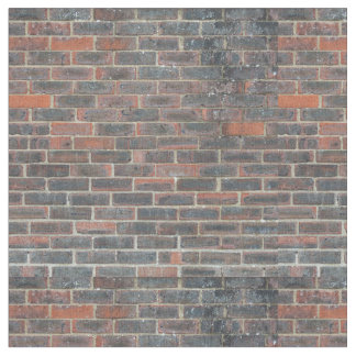 Tiled Brick Wall Urban Texture Pattern Fabric