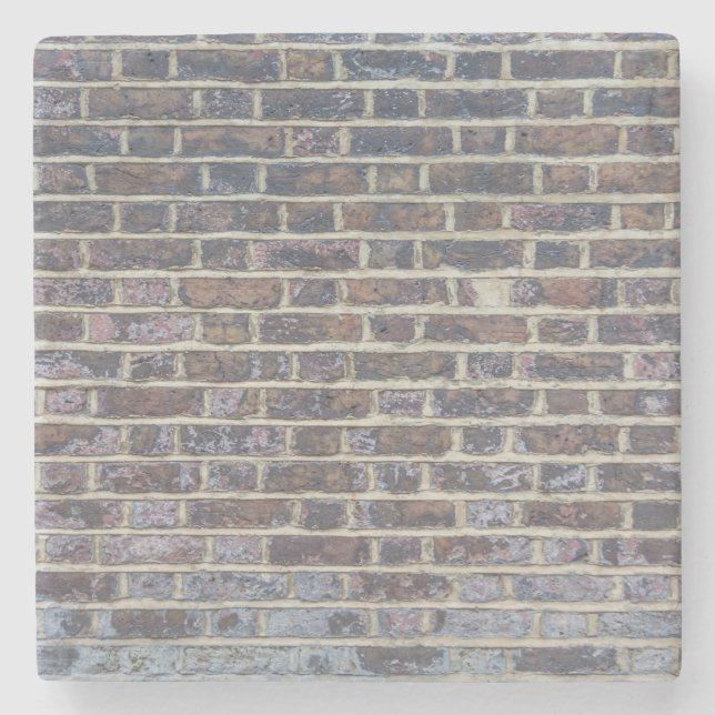 Tiled Brick Wall Urban Texture Pattern Stone Coaster (Front)