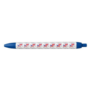 Tiled British by Birth American by Choice Black Ink Pen